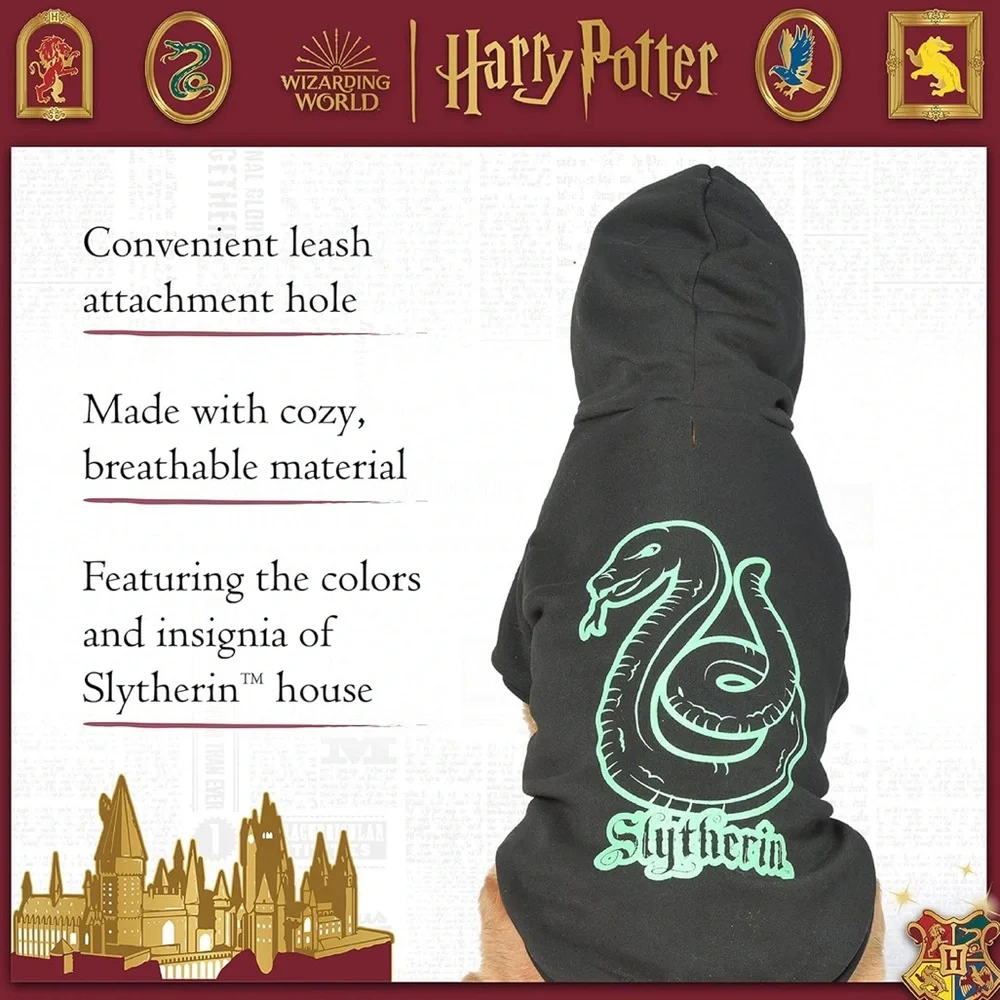Harry Potter Slytherin Dog Hoodie